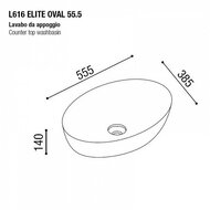 �������� ��������� AeT Italia Elite Oval 555�385�140 ������� ��� ������� L616T0R0V0143