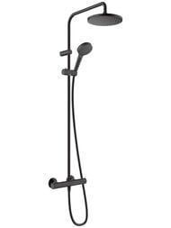 Душевая система Hansgrohe Vernis Blend 26276670 1jet термостат, верхний и ручной душ, черный матовый — миниатюра 1