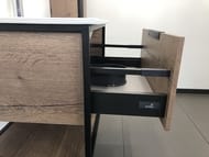 Тумба COMFORTY Бонн-75 (755х520х465) подвесная, с раковиной, дуб темный 00-00006487