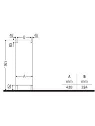 ����� Duravit Brioso (420�360�1770) 4 �����, ����� �����, �������-����� ������� BR1330L1007