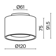 ���������� ���������� Maytoni Planet (������) C009CW-L16W4K, 4000K, 16��, 90�, IP20, LED, �����