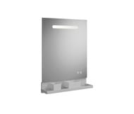 Зеркало Burgbad Fiumo 600х700х30 LED, USB, сенсор, обогрев, рейлинг, панель белая SFXU060FOT2