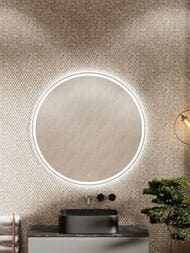 Зеркало SANCOS Bella (D1000) с LED подсветкой, сенсорный выключатель, пластиковый короб  BE1000