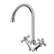 Смеситель для кухни Lemark STANDARD LM2105C двухзахватный, с поворотным изливом 315 мм, хром