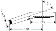 ����� ��� ���� Hansgrohe Raindance Select S 120 3jet, ���� 26530000