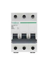 Выключатель Systeme Electric автоматический трехполюсный 63А С 4.5kA 400В City9 Set C9F34363