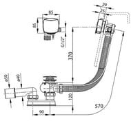 ������� �������� ��� ����� RAVAK ����������� ��p������ X01438 ����� 570 ��
