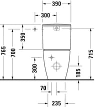 ������-������� Duravit Soleil by Starck 370�650��, ��������� 2011090000+0945000005