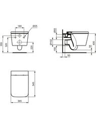 ������ ��������� Ideal Standard BLEND CUBE 365x545x345 �� ������� ����������, ����� ������� T3686V1
