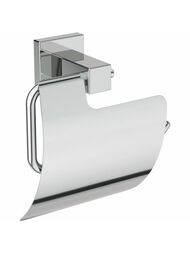 Держатель для туалетной бумаги Ideal Standard IOM Square с крышкой, с крепежом, хром E2191AA