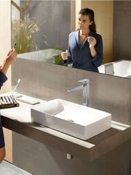 Смеситель Hansgrohe Metropol 32512000 для раковины-чаши, с донным клапаном, излив 260 мм