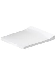 Сиденье для унитаза Duravit Viu с микролифтом, быстросъемное, белое/петли сталь 0021190000