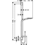 ������� ����� Hansgrohe Raindance Select S 120/Unica 0,9 �, �����/���� 26631400
