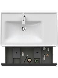 Тумба под раковину Duravit D-Neo 784х440х452 подвесная, 1 ящик, цвет: белый матовый DE4255004180000 — изображение 3