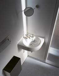 Умывальник угловой DURAVIT ARCHITEC 635х540х150 отв. под смеситель слева, без перелива 0448450000 — миниатюра 3