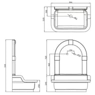 �������� ��������� Migliore OLIVIA 24638  (840�560�1135) ��������������, �����