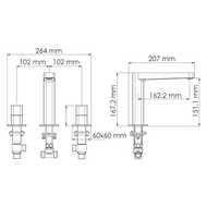 ��������� WasserKRAFT Nuthe 9135 ��� �����������, �������������, ������ Soft-touch