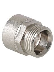 Переходник VALTEC 3/4"В х 3/4"Н, евроконус, латунь никелированная, VTr.592.NE.050E