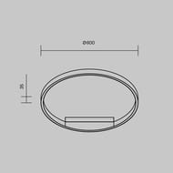 ���������� ���������� Maytoni MOD058CL-L35WK, 35��, 120�, IP20, LED, �����