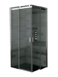 Уголок душевой RIHO BALTIC GE1002000 (900х900х2100) 2 раздвижных двери, хром/стекло прозрачное 8мм