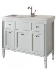 Тумба под раковину Caprigo Альбион Промо 100 grey 1025х890х470 3 двери, 2 ящика 33325-В077