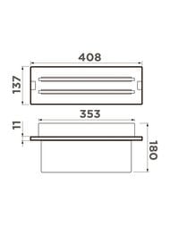 Держатель для разделочных досок Omoikiri FP-03-PRO GB (408x137) графит 4999068