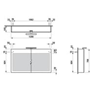 �������-���� Laufen BASE 402902 (1200x185x700) 2 �����, ���������, �������, ����� ������