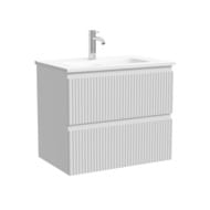 Тумба подвесная SANCOS Snob R 590х390х500, 2 ящика, доводчики, Bianco,SNR60/39W