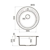 ����� Omoikiri TOVADA 51-BE d510��, �������, �������, ���������, ����-������ 4993363