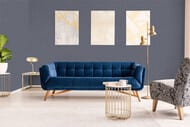 Обои виниловые на флизелине Marburg Shades 32412 (0,53х10,05) штукатурка, синие (рул.)