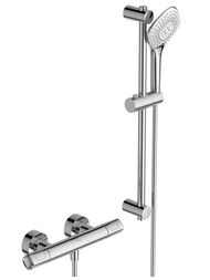 Смеситель для душа Ideal Standard CERATHERM T100 A7234AA термостат, душевой гарнитур, штанга 600мм — миниатюра 1