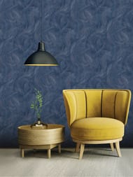 Обои виниловые на флизелине Grandeco Sentiment (1,06х10,05) под мрамор, синие A74012 (рул.)