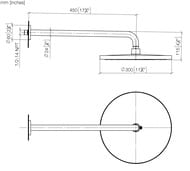 ������� ��� Dornbracht Rounded 28679970-00 d.300��, � ��������� ���������� 45 ��, ����