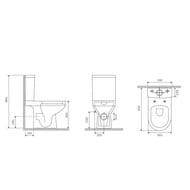 ������ ������� AM.PM Spirit 2.0 (370�635�850) FlashClean ��� ������� C708600WH