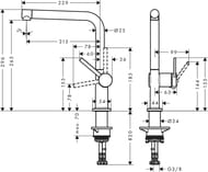 ��������� Hansgrohe Talis M54 ��� ����� 270 1jet ����� 72840800