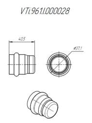 Заглушка VALTEC нерж. сталь 28 VTi.961.I.000028