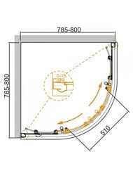 ������� ������ Cezares Giubileo (800�800�1950) GIUBILEO-R-2-80-SCORREVOLE-C-Br ����. �����., ������