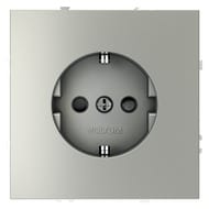 Розетка со шторками Voltum S70 VLS040205, серебро