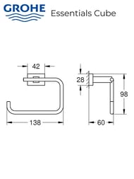 ��������� ��������� ������ Grohe Essentials Cube ���������, ��� ������, ����: ���� 40507001