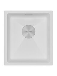 Мойка LUMI 41UNI, IT-GRANIT, LU41-WH, белый, 410х460, Paulmark