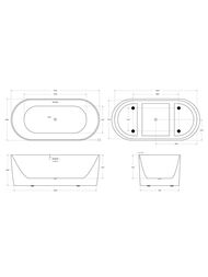 ����� ��������� BelBagno BB411-1700-800 1700x790x590 ���������������, ��������, �����