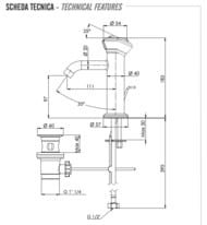Смеситель для раковины Remer Element ET10, хром — миниатюра 2
