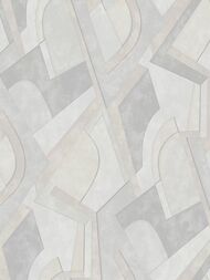 Обои виниловые на флизелине Grandeco Flora R114102 (1,06х10,05) геометрия, серые (рул.)