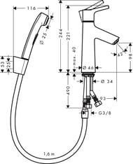 ��������� Hansgrohe Talis S 72290000 ��� ����������� � ������������� �����