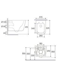 ������ ��������� Aqueduto Macio 370�520�290, ������������, � ��������, ������ ������� MAC0140