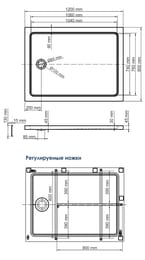 ������� ������ WasserKRAFT Amper 1200�900�175 �����, � �������, ����� 29T07