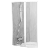 Шторка на ванну RAVAK VSK2 ROSA 150 L (915-935х1500) левая, профиль белый, полистирол Rain