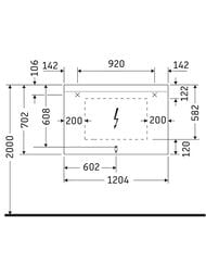 ������� Duravit Light and mirror 1200�700�35 � ���������� � ��������� ������������ LM784800000