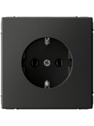 Розетка Systeme Electric ARTGALLERY с заземлением, 16А, базальт, GAL001443