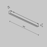 ��������� ���������� Maytoni Points (������) TR128B-24W4K-M-W Parity 4000K 24�� 36� �����, IP20